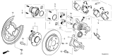 Diagram for Honda Civic Hybrid Brake Caliper Bracket - 43220-T61-A01
