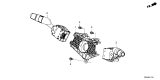 Diagram for 2026 Honda Passport Wiper Switch - 35256-T90-A01