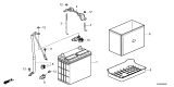 Diagram for 2025 Honda HR-V Battery Tray - 31521-3W0-A00