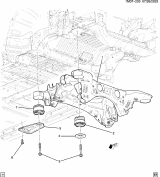 Diagram for Honda Prologue Rear Crossmember - 86520371