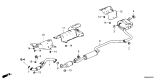 Diagram for Honda Civic Hybrid Exhaust Pipe - 18200-30B-A01