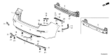 Diagram for Honda Civic Hybrid Bumper - 04715-T38-C50ZZ
