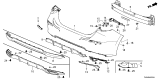 Diagram for Honda Civic Hybrid Bumper - 04715-T47-A50ZZ