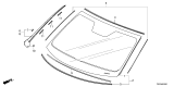 Diagram for 2025 Honda Passport Windshield - 73111-T6Z-A22