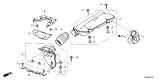 Diagram for Honda Civic Hybrid Air Duct - 17252-6MA-J01