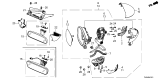 Diagram for 2025 Honda Civic Hybrid Car Mirror - 76400-T20-A01