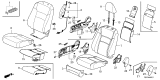 Diagram for 2026 Honda Ridgeline Seat Cushion - 81137-T6Z-A61