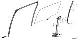 Diagram for 2025 Honda CR-V Window Run - 72735-3A0-A01