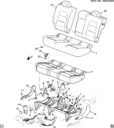 Diagram for Honda Prologue Seat Cover - 85676480