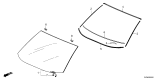 Diagram for 2025 Honda HR-V Windshield - 73111-3W0-305