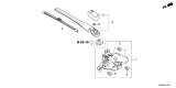 Diagram for Honda Civic Hybrid Windshield Wiper - 76730-T43-003