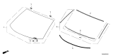 Diagram for 2025 Honda CR-V Windshield - 73111-3A0-307