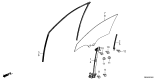 Diagram for 2025 Honda CR-V Window Regulator - 72210-3A0-A21