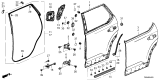 Diagram for 2025 Honda Pilot Door Panel - 67510-T90-A10ZZ