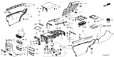Diagram for 2025 Honda Ridgeline Cup Holder - 83415-T6Z-A22ZA
