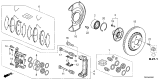 Diagram for 2024 Honda Ridgeline Brake Caliper - 45019-TYS-A51