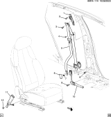 Diagram for Honda Prologue Seat Belt - 85719327