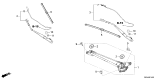 Diagram for 2026 Honda Prelude Wiper Arm - 76610-36W-A01