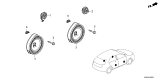 Diagram for Honda Civic Hybrid Car Speakers - 8A420-T20-A01
