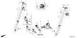 Diagram for 2026 Honda Odyssey Seat Belt - 04824-THR-A01ZA