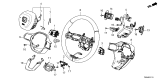 Diagram for 2026 Honda Passport Steering Wheel - 78501-T90-A12ZA