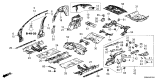 Diagram for Honda Accord Hybrid Floor Pan - 65120-30B-A00ZZ