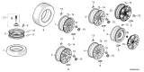 Diagram for Honda Civic Hybrid Rims - 42700-T20-A71