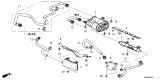 Diagram for Honda Civic Hybrid EGR Filter - 17315-T61-A01
