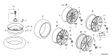 Diagram for Honda Civic Hybrid Rims - 42700-T20-A72