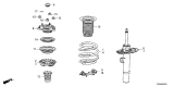 Diagram for Honda Civic Hybrid Shock Absorber - 51621-T65-A02