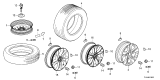 Diagram for 2022 Honda CR-V Spare Wheel - 42700-TNZ-E71