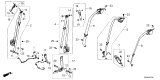 Diagram for 2025 Honda Accord Seat Belt Buckle - 04813-30A-A00ZA