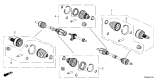 Diagram for 2024 Honda Civic CV Joint - 44014-T21-A50