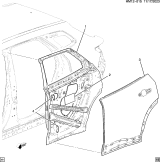 Diagram for Honda Prologue Door Panel - 85005571
