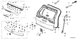 Diagram for 2026 Honda CR-V Spoiler - 74950-3A0-A11