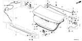 Diagram for 2025 Honda Accord Hybrid Tailgate Lock - 74851-30A-A01