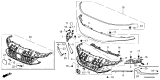 Diagram for 2024 Honda Civic Grille - 71200-T60-J01