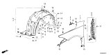 Diagram for 2024 Honda Civic Fender - 74150-T60-A00