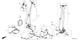 Diagram for 2025 Honda Ridgeline Seat Belt Buckle - 04813-T6Z-A51ZA