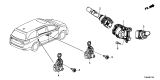 Diagram for 2025 Honda Passport Headlight Switch - 35255-TG7-F01