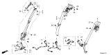 Diagram for Honda Civic Hybrid Seat Belt - 04818-T65-A00ZA