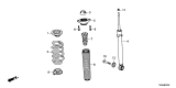 Diagram for Honda Insight Shock And Strut Mount - 52670-TBF-A03