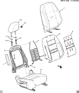 Diagram for Honda Prologue Seat Cover - 85065667