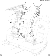 Diagram for Honda Prologue Seat Belt - 85675469