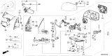 Diagram for 2026 Honda Passport Car Mirror - 76255-T90-A12