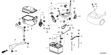 Diagram for 2024 Honda Pilot Car Batteries - 31500-TYA-A01