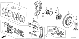 Diagram for Honda Pilot Brake Caliper - 45019-TZ5-A03