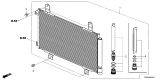 Diagram for Honda Civic Hybrid A/C Condenser - 80100-T50-J01