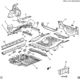 Diagram for Honda Prologue Floor Pan - 87854724