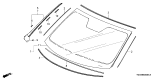 Diagram for 2025 Honda Passport Windshield - 73111-T6Z-C11